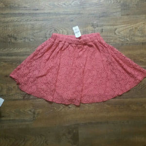 YOU Brand 🌸 Pink Lace 🌸 Skater Skirt~Med~ NWT